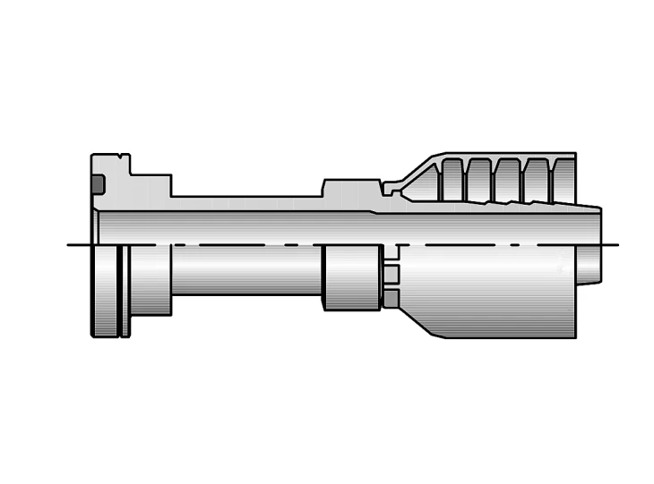 SAE Flange One piece hose fittings (2)