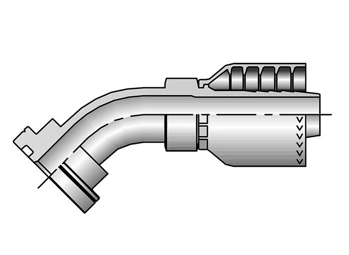 SAE Flange One piece hose fittings (3)