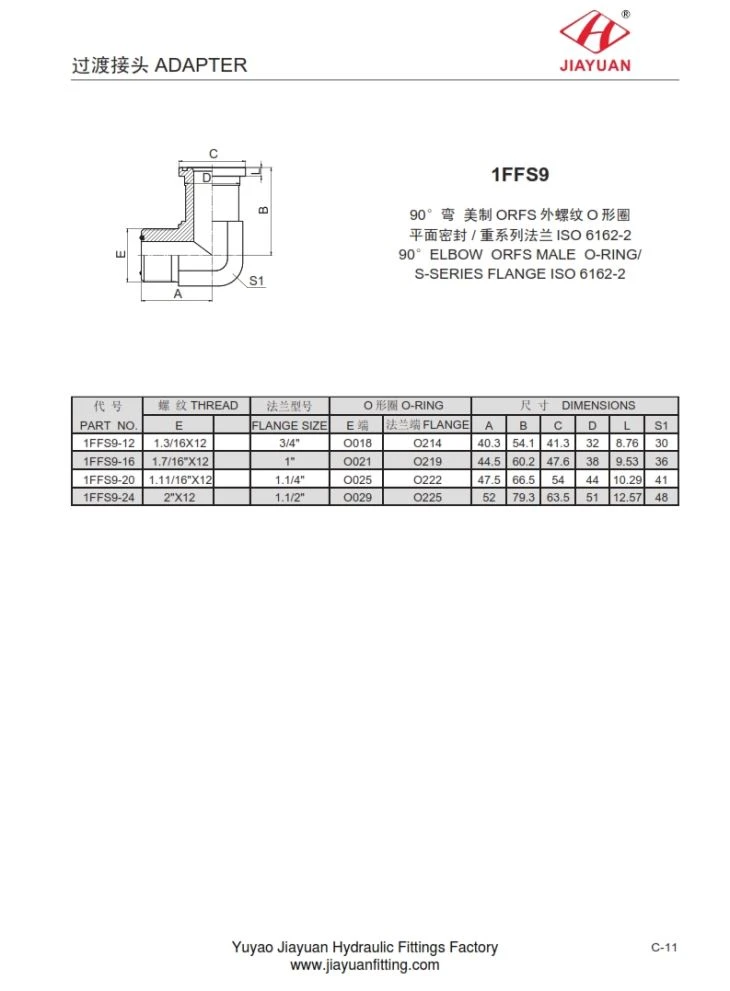 SAE 6000 Bridas Codo Conexiones ORFS