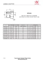 Soldadura de tubo de pulgadas ORFS