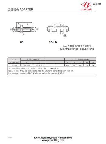 SAE accesorios acampanados de mamparo