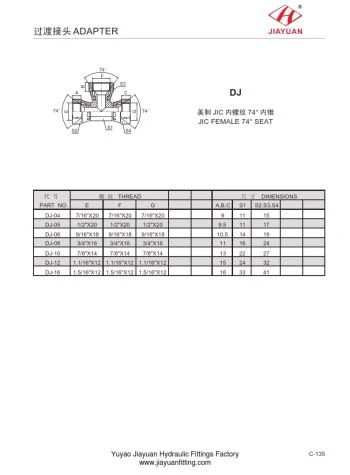 Conector giratorio Tee JIC
